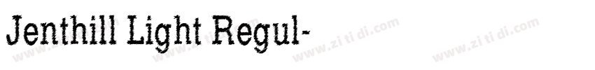 Jenthill Light Regul字体转换